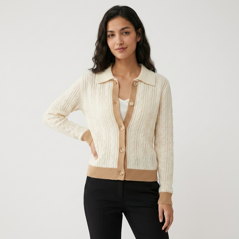Mapleford – Cashmere Wool Sweater — White