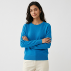 Montair – Cashmere Wool Sweater — Ocean Blue
