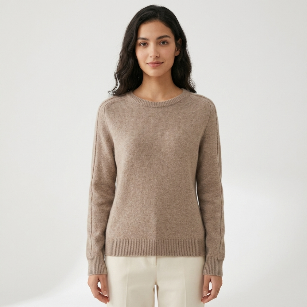 Montair – Cashmere Wool Sweater — Tan