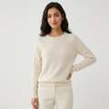 Montair – Cashmere Wool Sweater — White