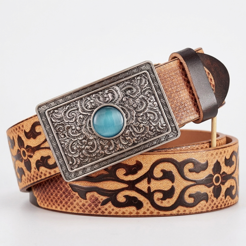 Brimstone – Leather Belt — Cognac