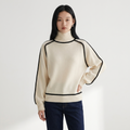 Alina – Turtleneck Sweater — Beige