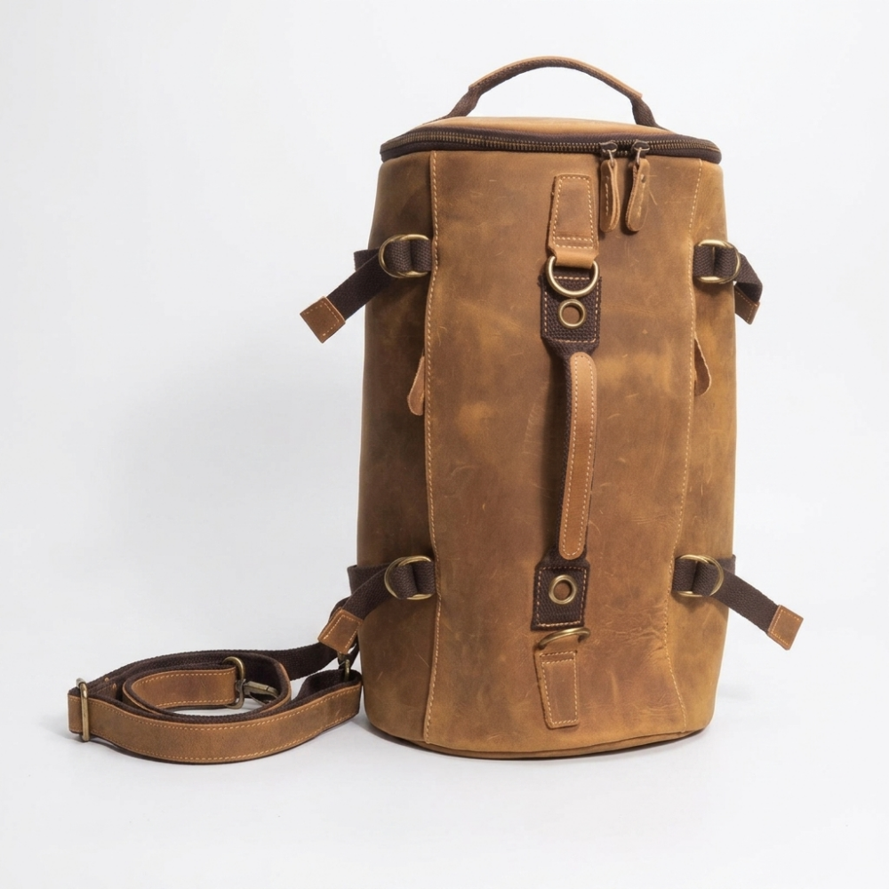 Northhaul – Leather Backpack — Brown