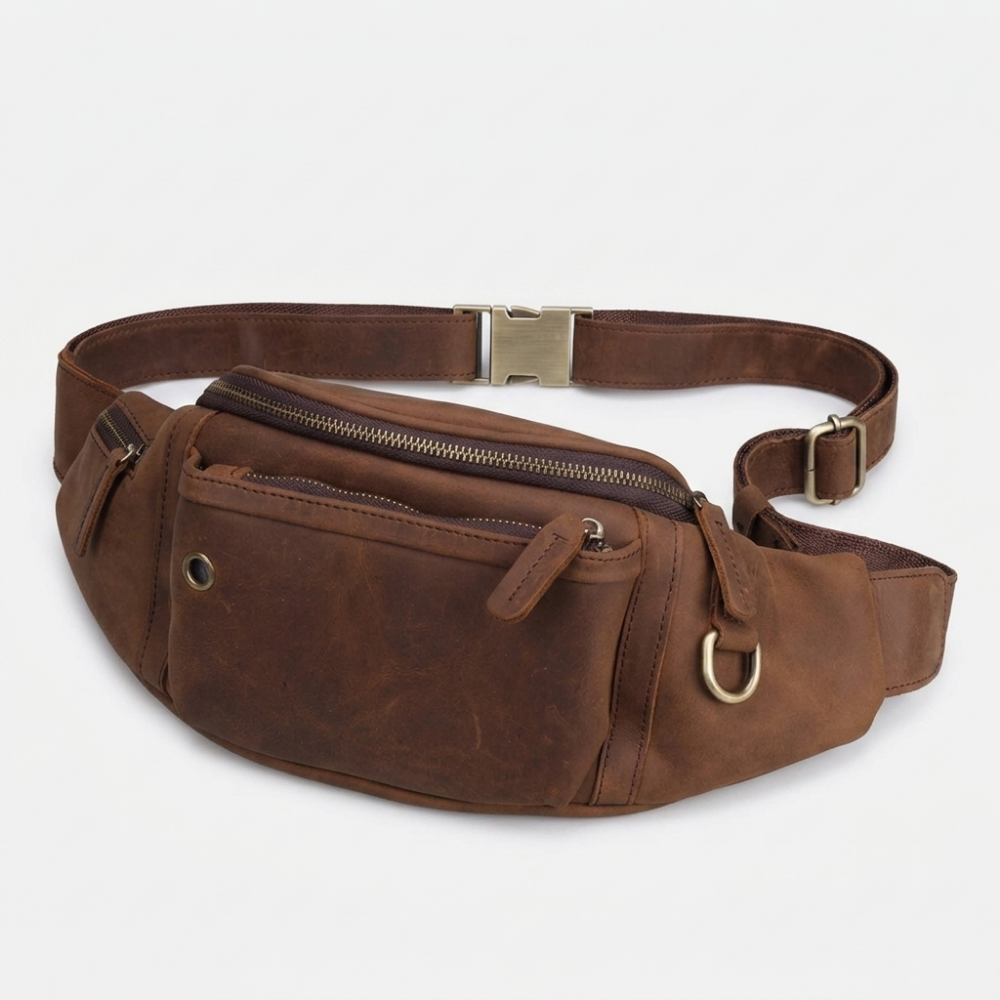 Buckhorn – Leather Bag — Light Brown