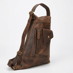 Northlock – Leather Backpack — Brown