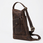 Northlock – Leather Backpack — Dark Brown