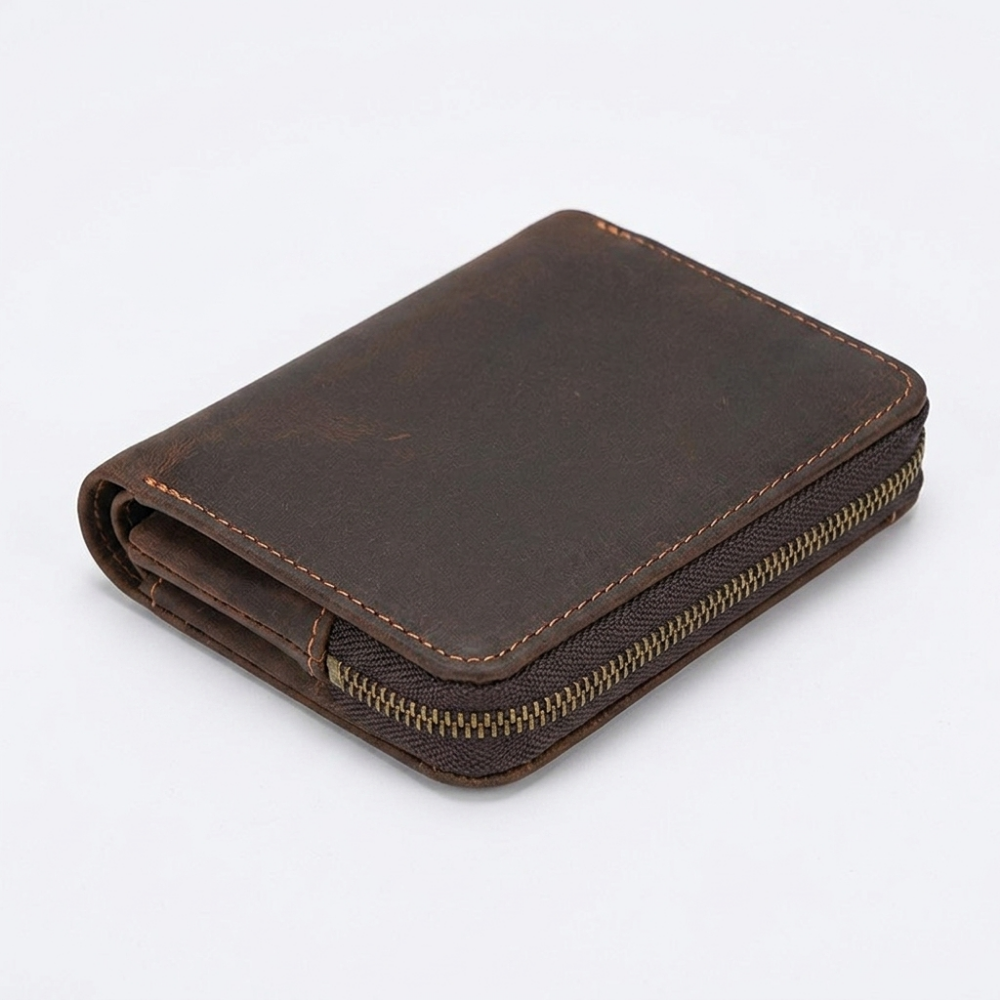 Stoneledger – Leather Wallet — Dark Brown