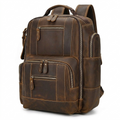 Overland – Leather Backpack — Dark Brown