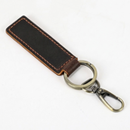 Ironloop – Leather Key Fob — Dark Brown