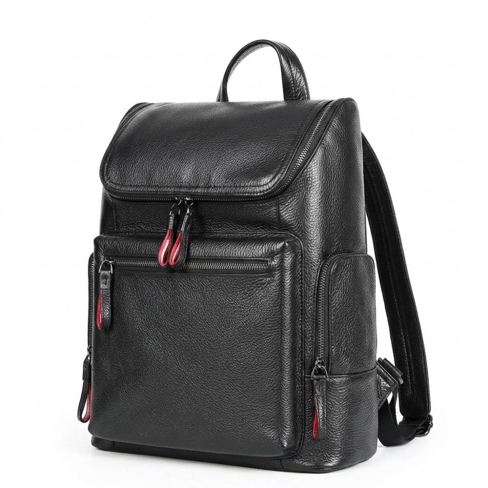 Blackreach – Leather Backpack — Black
