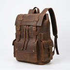 Ridgeborne – Leather Backpack — Coffee