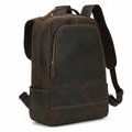 Hinterland – Leather Backpack — Dark Brown