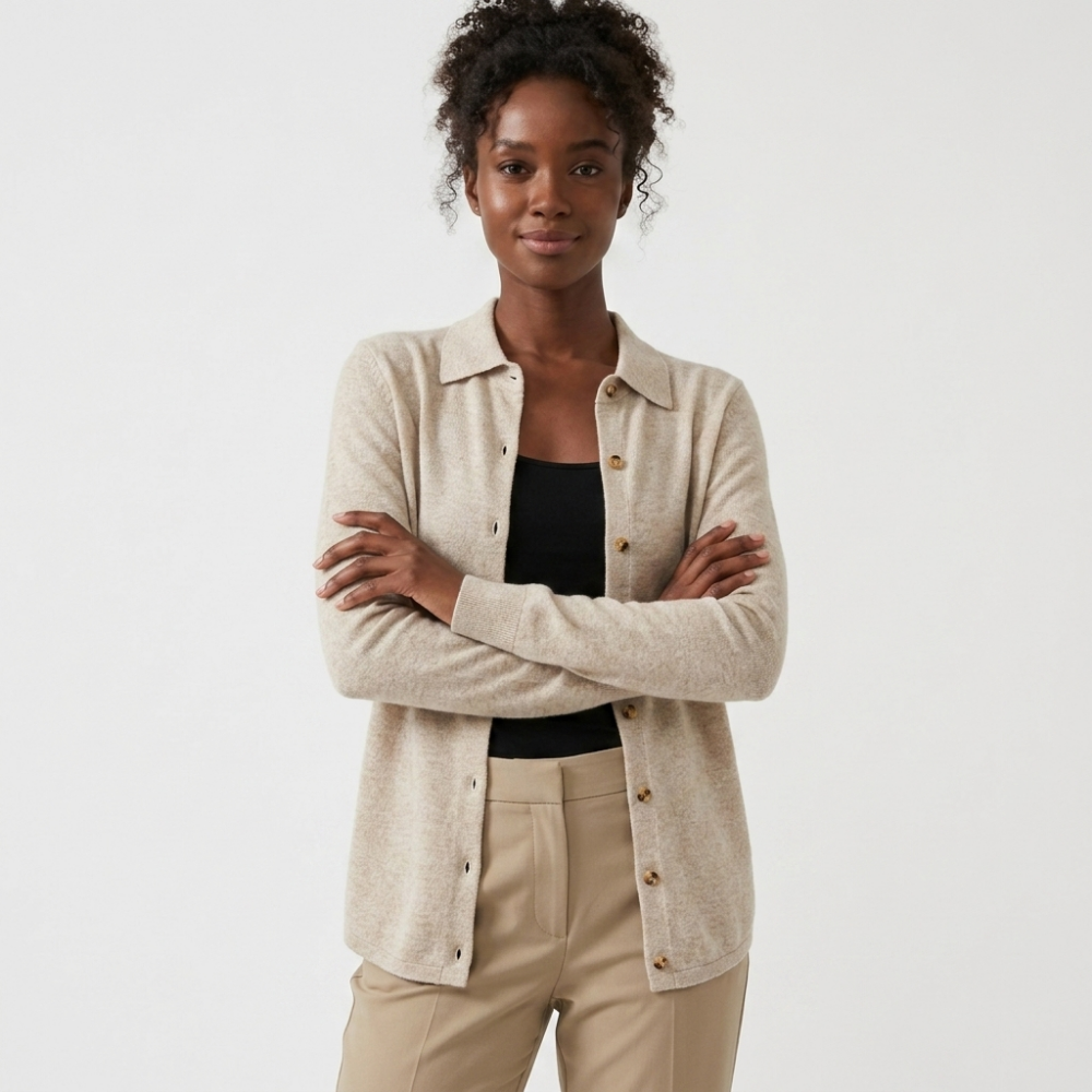 Westhaven – Cashmere Cardigan — Beige