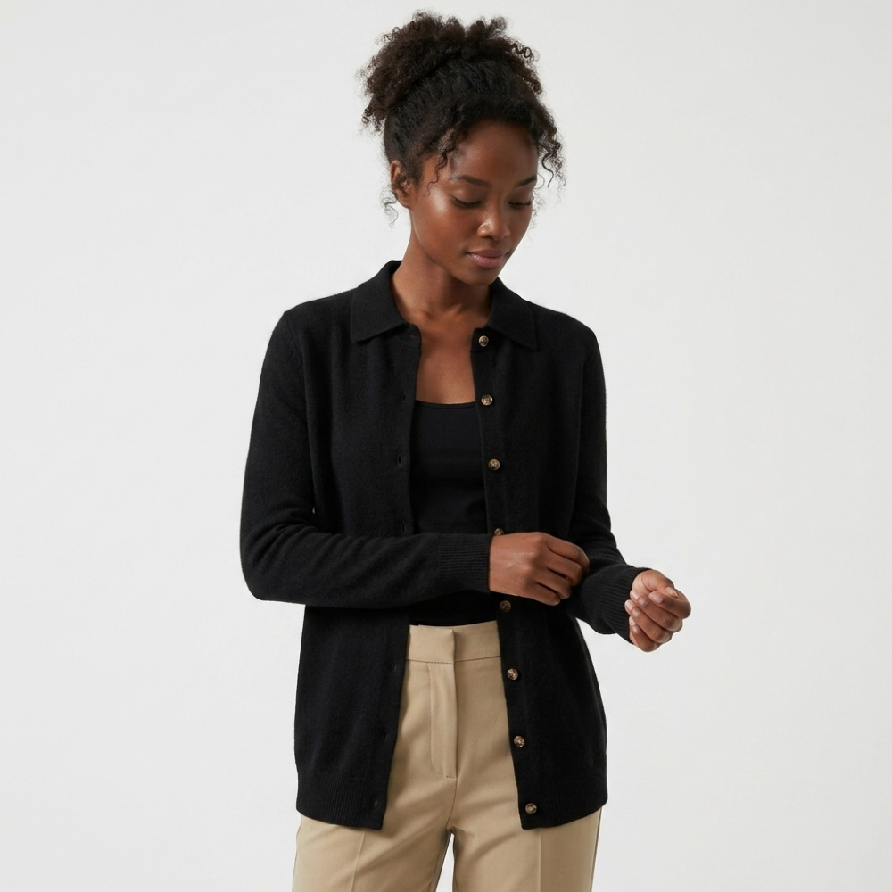 Westhaven – Cashmere Cardigan — Black
