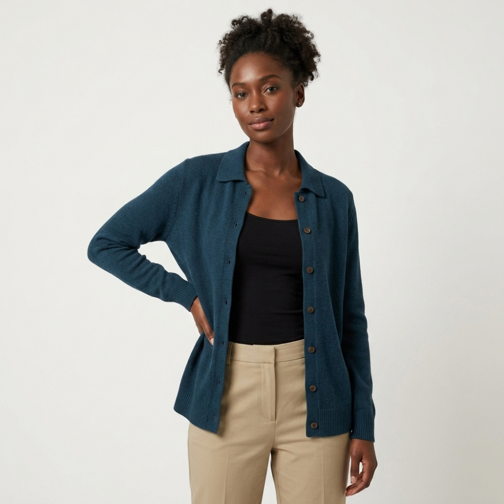 Westhaven – Cashmere Cardigan — Navy Blue