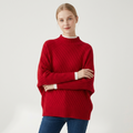 Snowvale – Cashmere and Wool Blend Poncho Sweater
