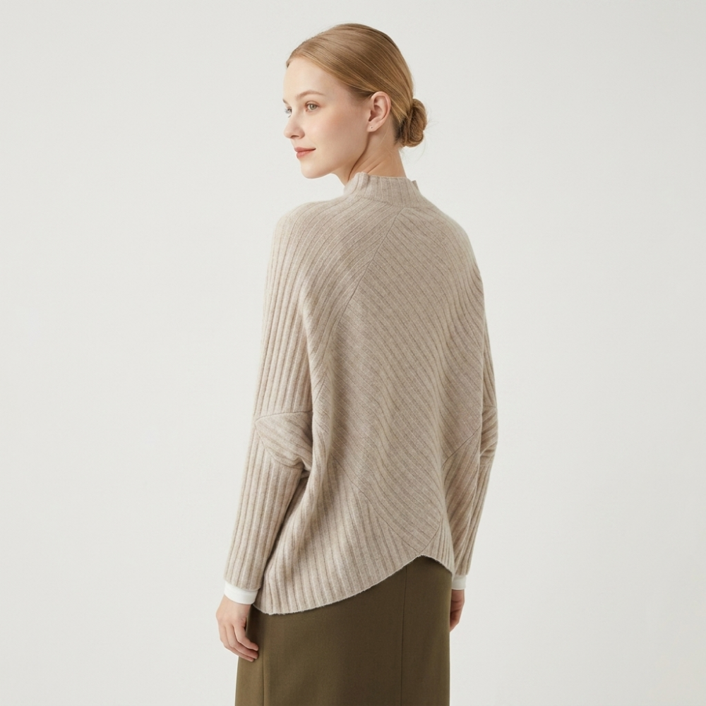 Snowvale – Cashmere Wool Poncho Sweater