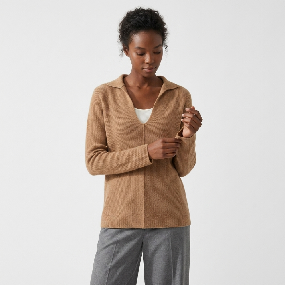 Windhaven – Cashmere Wool Sweater — Brown