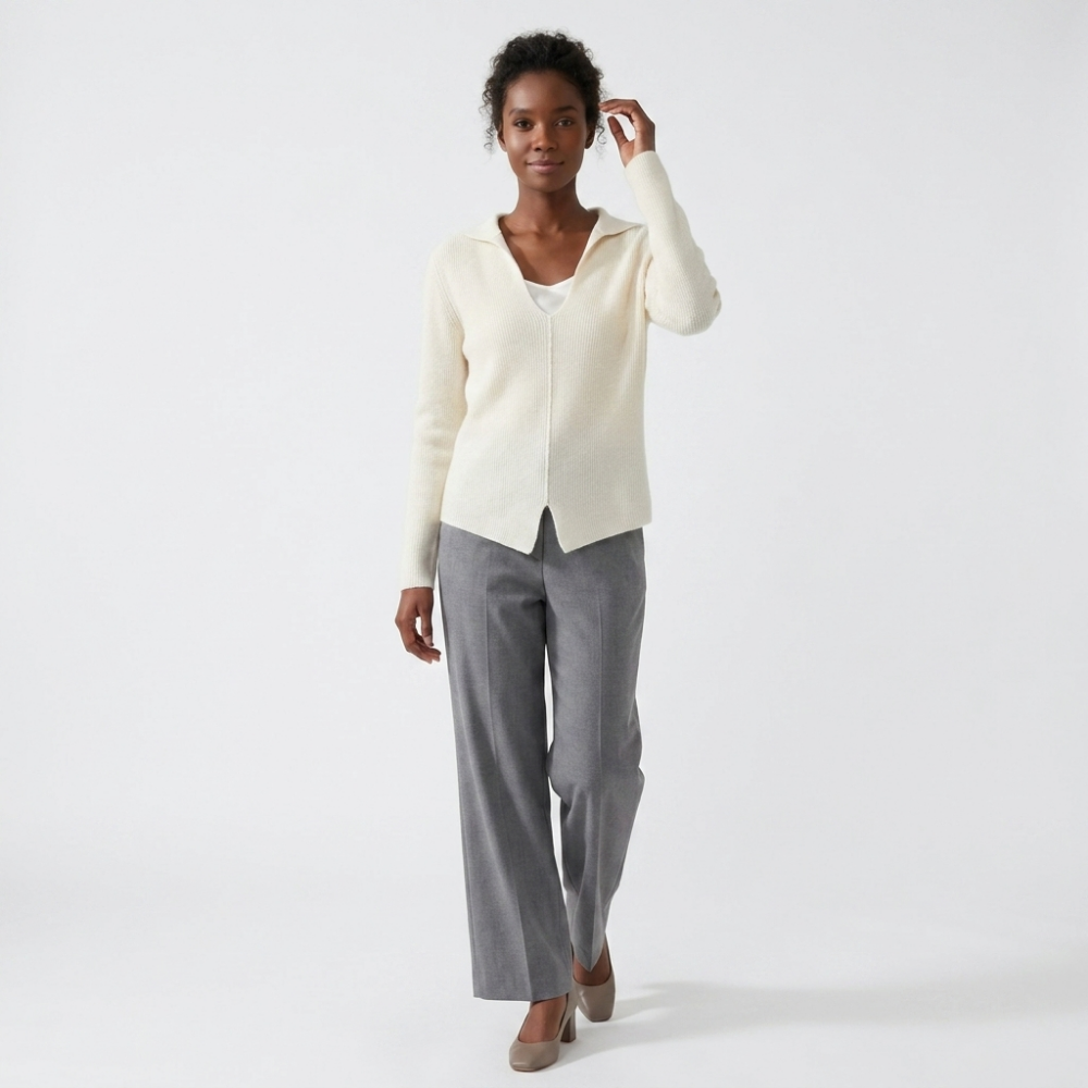 Windhaven – Cashmere Wool Sweater — White