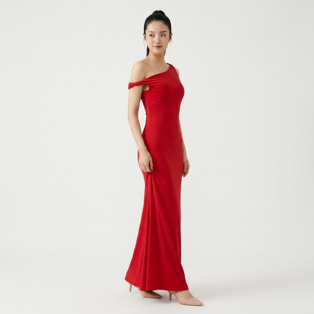Scarlet – Maxi Dress — Red