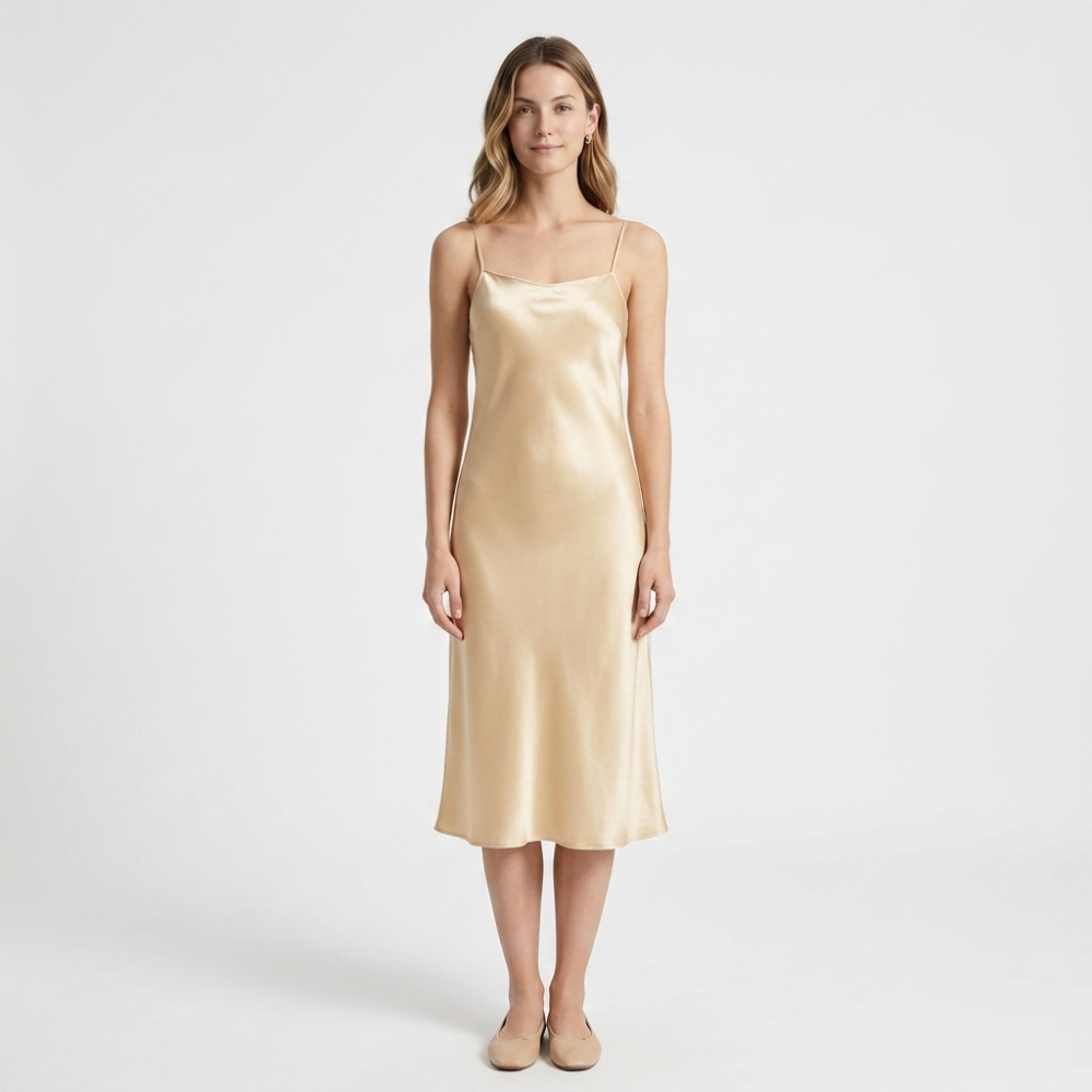 Solenne – Silk Slip Dress