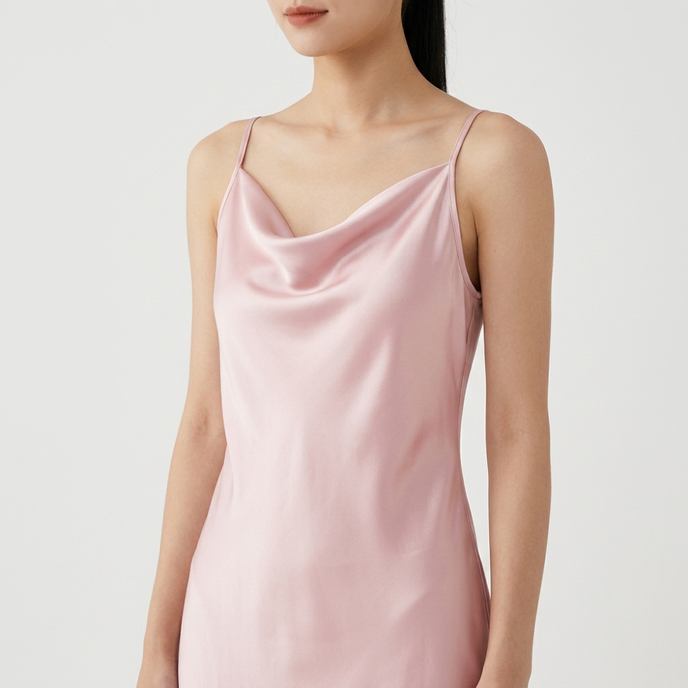 Silvermist – Silk Slip Dress