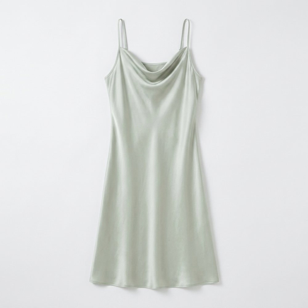 Silvermist – Silk Slip Dress