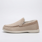 Wolfbrook – Suede Slip-On Loafers — Khaki