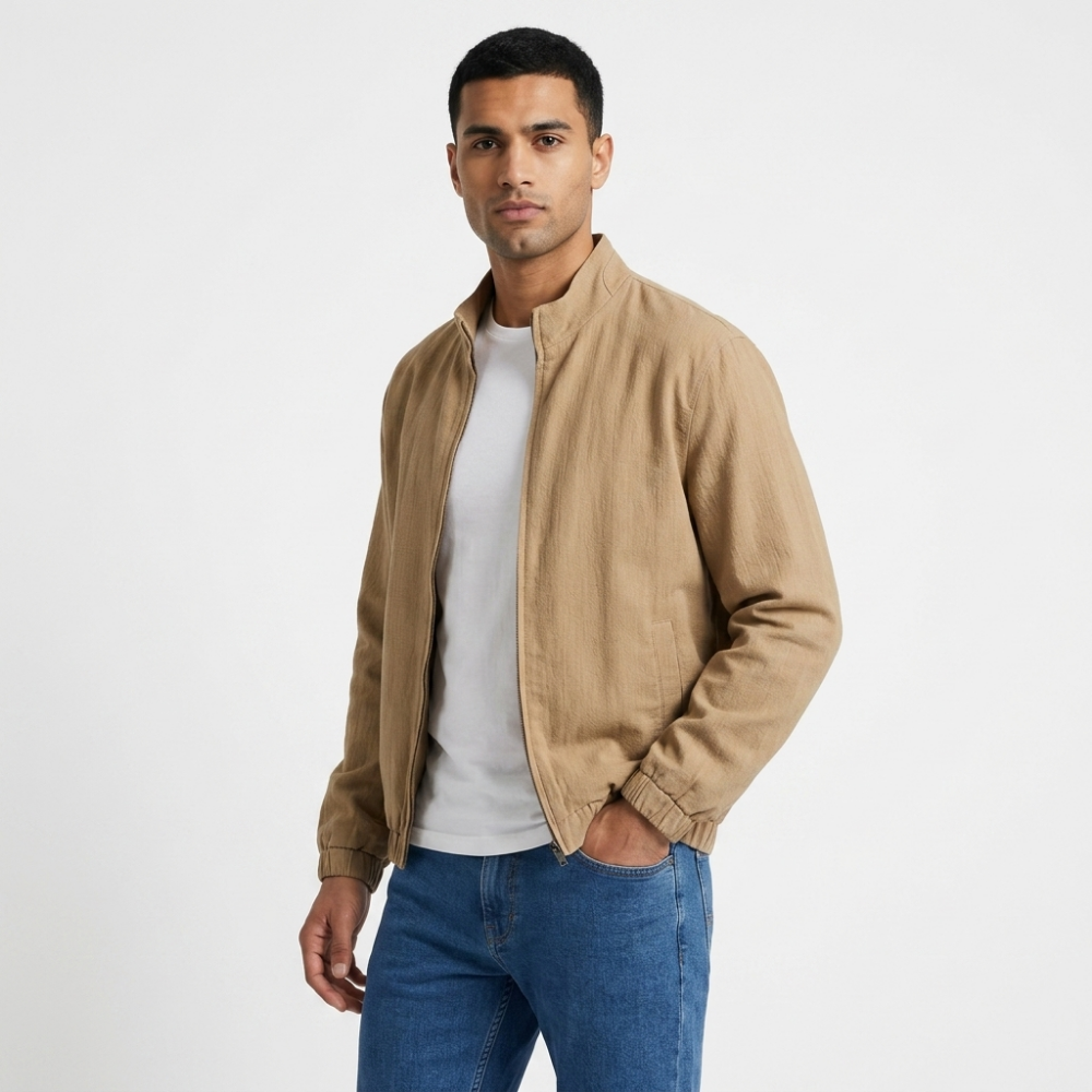 Westcliff – Linen Zip Up Jacket