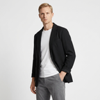 Seacliff – Linen Blazer — Black