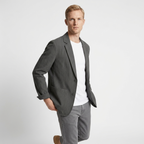 Seacliff – Linen Blazer — Gray