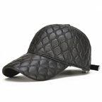 Hexridge – Leather Cap — Black