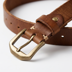 Basalt – Steel Pin Leather Belt