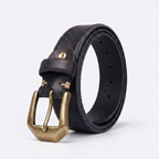 Basalt – Steel Pin Leather Belt