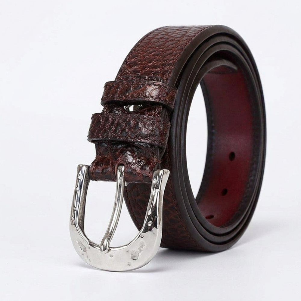 Grist – Hammered Buckle Leather Belt