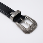Westward – Engraved Buckle Leather Belt