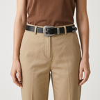 Westward – Engraved Buckle Leather Belt
