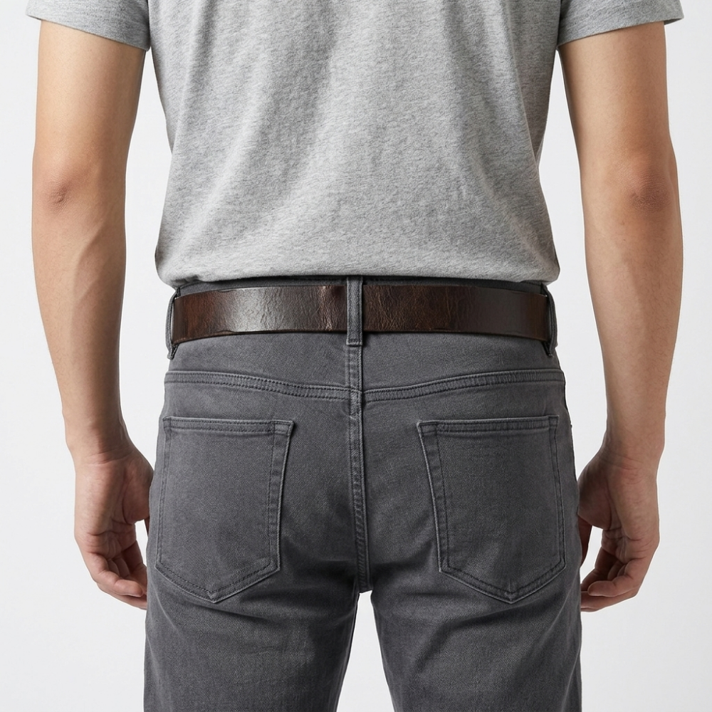 Anvil – Hammered Buckle Leather Belt