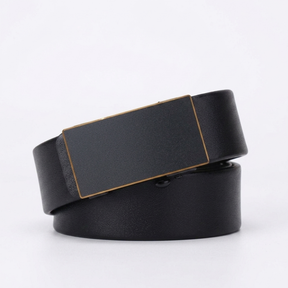 Brecken – Plate Buckle Leather Belt