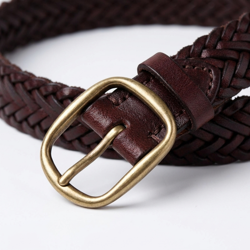 Fennel – Braided Leather Belt