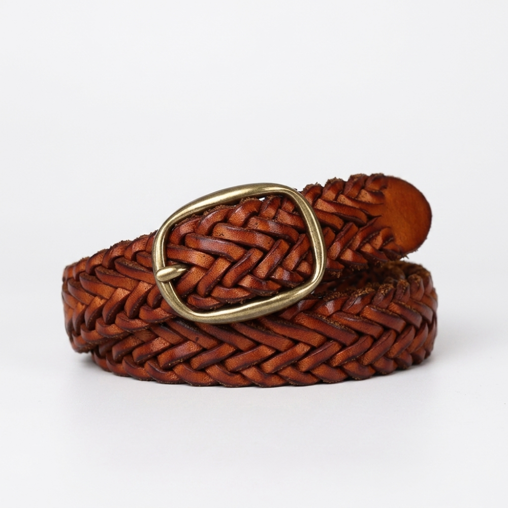 Fennel – Braided Leather Belt
