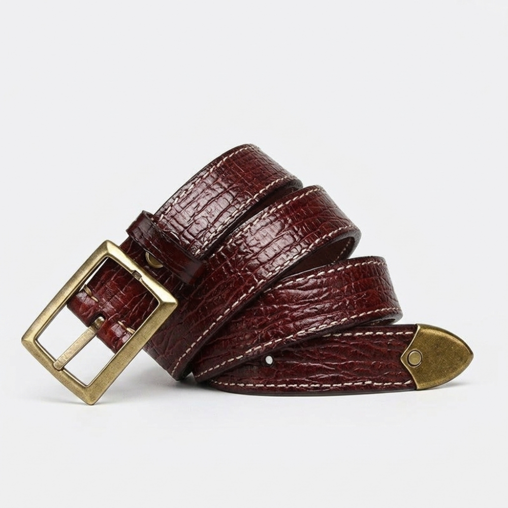 Rookwood – Stitched Grained Leather Belt