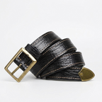 Rookwood – Stitched Grained Leather Belt — Black