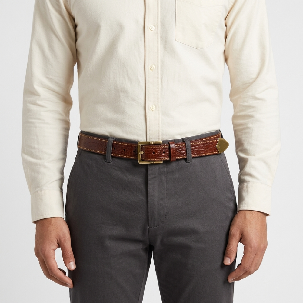 Rookwood – Stitched Grained Leather Belt