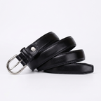 Keldon – Pin Buckle Leather Belt — Black