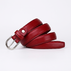 Keldon – Pin Buckle Leather Belt — Red