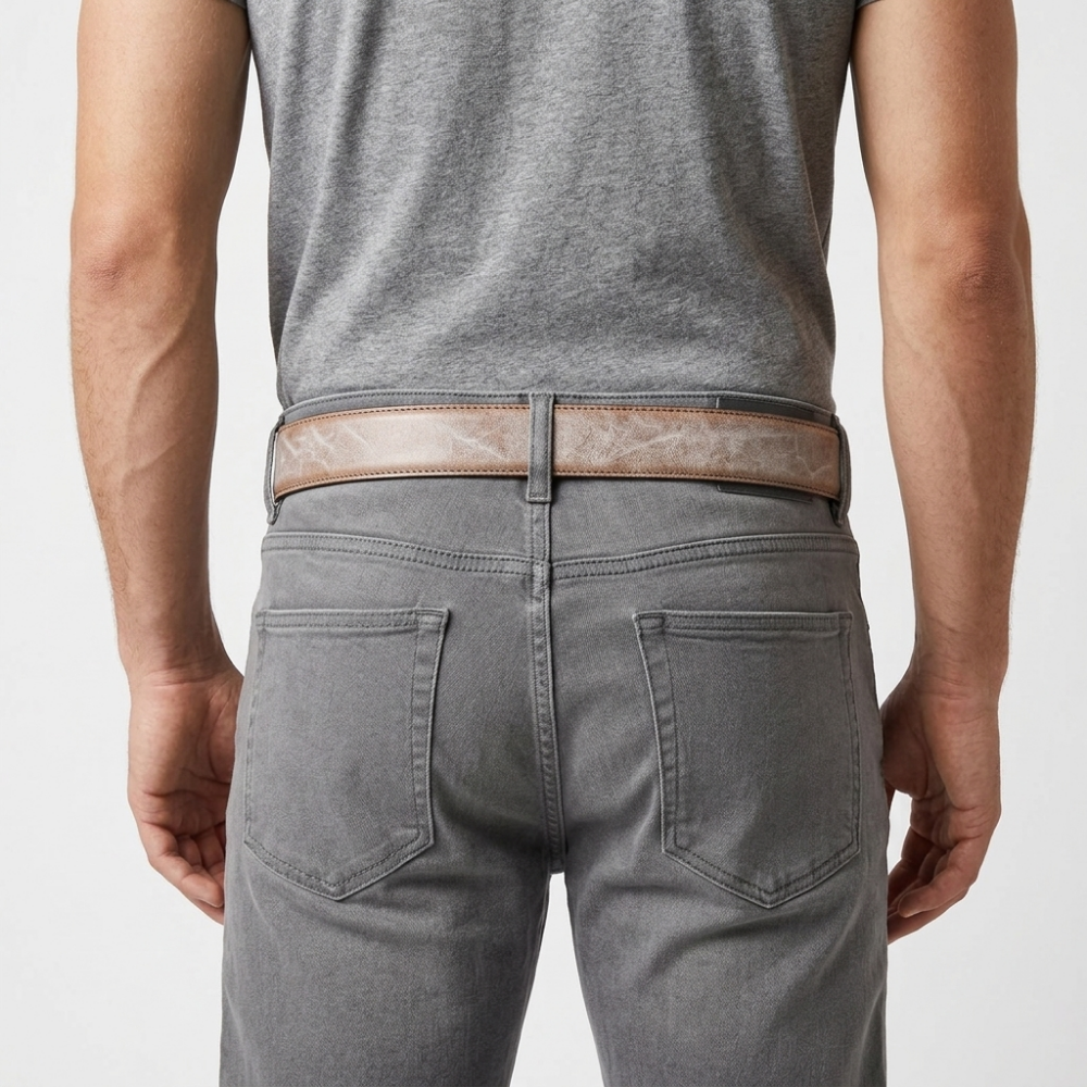 Gable – Distressed Leather Belt