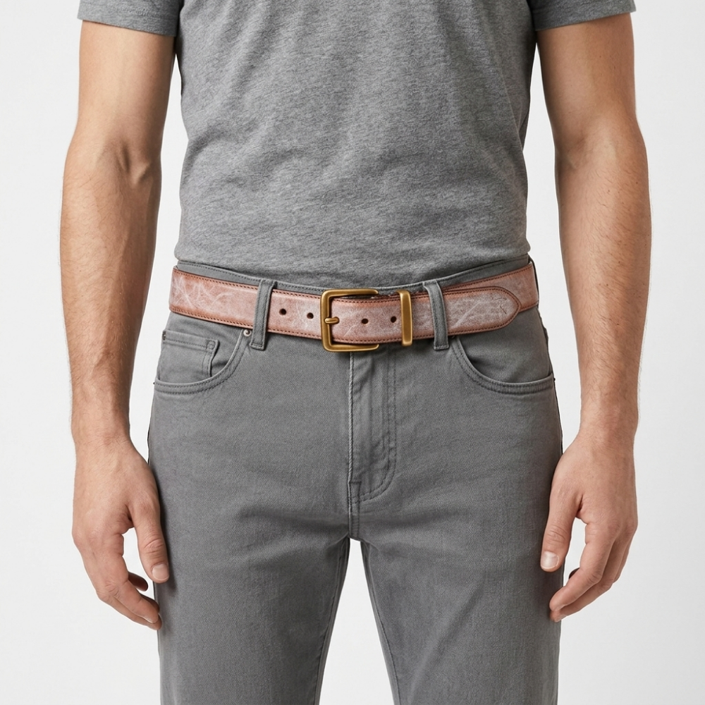 Gable – Distressed Leather Belt