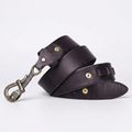 Gavel – Antique Lock Buckle Leather Belt — Brown