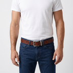 Kestrel – Embossed Pin Buckle Leather Belt